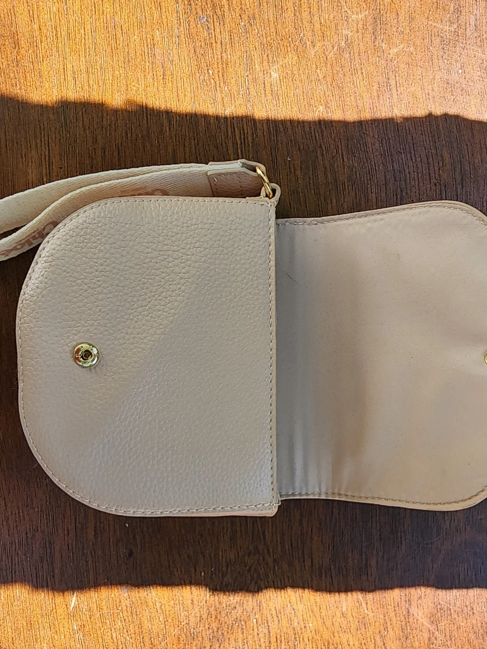 Chloé Parfums Blush Pink Pebbled Leather Wristlet Pouch Makeup Bag NEW